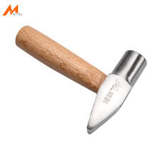 Herramienta de reparación de joyería pesada, martillo remachador con mango de madera, herramienta de formación de remaches de Metal 2024 - compra barato