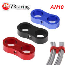 VR - AN10 Billet Aluminum  Braided Stainless Fuel Oil Line Separator Clamp ID:19.1 MM Divider Clamp Kit Black Blue 2024 - buy cheap