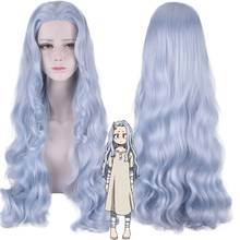 Anime My Hero Academia Eri Cosplay Wigs Boku no Hero Academia Eri Costumes Wigs Halloween Gray-Blue Long Curly Hair 2024 - buy cheap