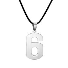 Customized Jewelry Stainless Steel Lucky Numbers Pendant Necklace For Women Choker Necklaces Pendants Femme Wedding Jewelry 2024 - buy cheap