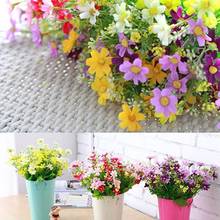 Artificial Flowers 28 Heads Fake Silk Colorful Flower Faux Plants Daily Indoor Home Wedding Party Garden Decoration Accessories 2024 - buy cheap