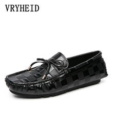 VRYHEID Fashion Genuine Leather Men Loafers Comfortable Men's Casual Shoes Slip On Boat Shoes For Men Moccasins Chaussure Homme 2024 - buy cheap