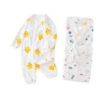 Macacão de bebê terno de algodão roupa interior recém-nascidos com mangas compridas, roupas de bebê para homem e mulher pijamas subir roupas durante 2024 - compre barato