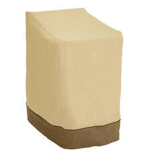 Empilhados cadeira poeira capa saco de armazenamento ao ar livre jardim pátio mobiliário protetor à prova ddustágua dustproof cadeira organizador 2024 - compre barato