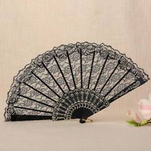 100pcs Chinese Style Dance Wedding Party Lace Folding Hand Held Flower Fan Party Performance Hand Held Props 2024 - buy cheap