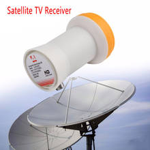 Receptor de satélite ku-band universal, lnbf 9.75/10.6ku, saída dupla, full hd digital, ku lnb, receptor de satélite, faixa alta baixa 2024 - compre barato
