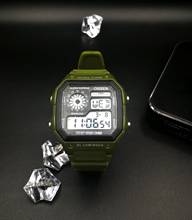 Digital LED Men Sport Watch Stopwatch Green military Diving unisex Wristwatch Fashion Rubber electronic Watch relogio masculino 2024 - buy cheap