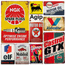 Garage Car Castrol-placa de Metal para decoración de coche, pegatinas de pared artesanales, Retro, para garaje, Castrol 2024 - compra barato