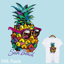 New Patches For Clothing Iron On Patch DIY Punk Stickers Clothes Heat Transfers Fusible Sticker Applique Pineapple W-332 2024 - buy cheap