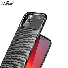 For iPhone 12 Pro Case Silicone Anti-knock Carbon Fiber Cover For iPhone 12/12 Pro/12 Max Phone Case For iPhone 12 Pro Max Case 2024 - buy cheap