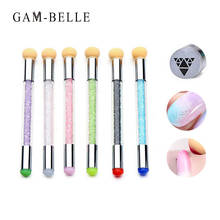 GAM-BELLE 1 Pc Dual-ended Sponge Head Silicone Stamper Nail Brush Gradient Dotting Pen Blooming Stamping Nail Art Painting Tool 2024 - buy cheap