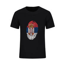 Camiseta con estampado 3d para hombre, camisa con diseño de gráfico divertido, Bandera de Serbia, dedo, a la moda, Jr Smith, novedad 2024 - compra barato