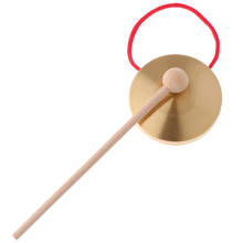 Mini instrumentos musicais de percussão gongs, instrumentos musicais de percussão para bebês, presente de natal e aniversário (10cm) 2024 - compre barato