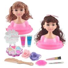 Children's Dressing Makeup Set Simulation Dolls Girls Hairdressing Princess Dolls Toys Girls Dress Up Combs Hair girl toy 2024 - buy cheap