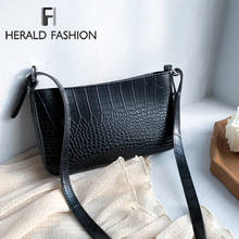 Fashion Alligator Pattern Shouder Bags Designer Brand Wide Strap Handbag Luxury Pu Leather Crossbody Bag Small Flap Female Purse 2024 - buy cheap