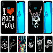 Silicone Case Rock roll skull for Huawei Mate 30 20 Lite 10 Pro Y5 Y6 Y7 Pro 2019 Y9 Prime 2019 2018 Y6 Pro 2017 Fashion Cover 2024 - buy cheap