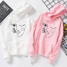 Autumn Winter Fashion Women's Hoodies White Graphic Sweatshirt Best Friend Pullovers Ulzzang Harajuku Casual Tops Moletom Mujer 2024 - buy cheap