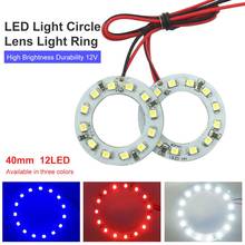 Auto Led Ring Light Circle 40mm Car Accessories Interior Led Angel Eye Aperture Ambient Light WhiteRed Blue High Decoraion Light 2024 - buy cheap