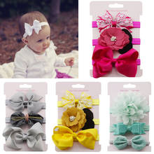 3pcs Baby Headband Set Flower Elastic Hair Band Sequin Bowknot Headbands Baby Headwear Kids Children Girls Hair Accessories #YL1 2024 - buy cheap