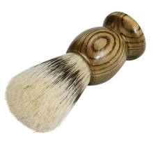 Zy beleza base profissional tecido para barbear cabelo, escova com cabo de madeira d40 2024 - compre barato