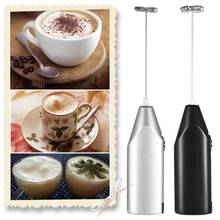 Electric Milk Frother Egg Beater Kitchen Drink Foamer Whisk Mixer Stirrer Coffee Cappuccino Creamer Whisk Frothy Blend Whisker 2024 - buy cheap