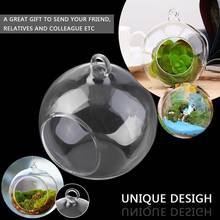 8cm Clear Glass Round 1 Hole Flower Stand Pot Plant Hanging Hydroponics for Home Office Wedding Decoration 2024 - buy cheap