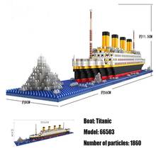 LOZ-Juego de bloques de construcción de barco Titanic para niños, juguete de construcción con ladrillos, modelo de barco de crucero Titanic, 1860 piezas 2024 - compra barato