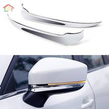 Tira de espejo retrovisor lateral para puerta de coche Mazda CX-5, cubierta embellecedora, accesorios de decoración Exterior, ABS cromado, 2017-2019 2024 - compra barato