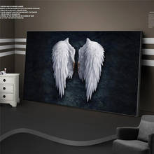 Black and White Angel wings Canvas Paintings on the Wall Art Posters and Prints Wings Abstract Wall Pictures Home Decoration 2024 - buy cheap