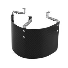 Universal Cone Filter Cover Carbon Fiber Look for 2.5-5.5 inch Neck Stainless Steel Air Intake Heat Shield 2024 - buy cheap