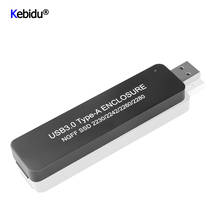 USB 3,0 HDD чехол TYPE-A для M.2 SATA SSD Внешний корпус для жесткого диска растягивается разъем для NGFF M2 2230 2242 2260 2280 коробка адаптер жесткого диска 2024 - купить недорого