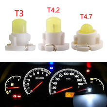 100pcs T3 COB 1SMD F8 T4.2 T4.7 Dashboard Light LED Bulbs Warning Indicator Interior Lights For Car Vehicle Instrument Lamps 12V 2024 - buy cheap