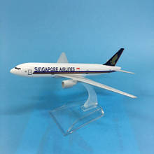 Singapore Airlines Aeroplane model Boeing 777 airplane 16CM Metal alloy diecast 1:400 airplane model toy for children 2024 - buy cheap