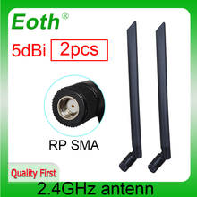 EOTH 2pcs 2.4g antenna 5dbi sma female wlan wifi 2.4ghz antene pbx iot module router tp link signal receiver antena high gain 2024 - buy cheap