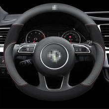 Interior Parts Genuine Leather Car Steering Wheel Cover 15 inch/38cm for MG 3 5 6 7 ZS HS GS eHS EZS GT EV RX5 2024 - buy cheap