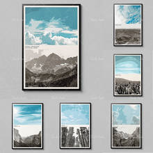 Montanha rochosa cartaz-parque nacional cartaz-paisagens icônicas-montanha rochosa arte-parque nacional decoração 2024 - compre barato