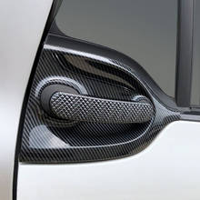 Carbon fiber pattern Handle decorative frame Door bowl decoration stickers For 15-20 Smart 453 Fortwo Exterior accessories 2024 - buy cheap