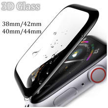 Full Cover 3D Tempered Glass Film For Apple Watch 3 2 1 4 38mm 42mm 40mm 44mm For iWatch Band Screen Protector Protective Film 2024 - buy cheap