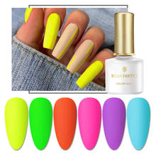 BORN PRETTY 6ml Color Fluorescence Gel Nail Polish Summer Series Permanent Soak Off Gel Varnish Neon UV LED Nail Art Varnish 2024 - buy cheap