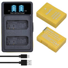 1530 мАч EN-EL14a EL14 аккумулятор + USB зарядное устройство с Type C для Nikon D5600,D5500,D5300,D5200,D5100,D3200,D3300,P7800,P7100 2024 - купить недорого