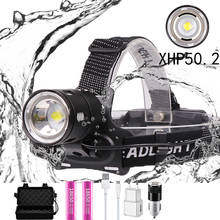 10000LM XHP50.2 Super bright led headlights USB Rechargeable Headlight Bright V6 Hunting Cycling Lamp Waterproof Use 18650 2024 - buy cheap