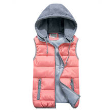 Woman Vest Jacket Waistcoat for Women Down Cotton Winter Sleeveless Vests Ladies Coat Eam 2020 Veste Femme KJ381 2024 - buy cheap