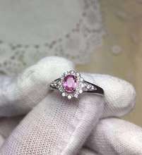 handworked Natural And Real Pink Sapphire Ring  For Women 925 Sterling Silver Fine Jewerly Wedding Party ring 2024 - buy cheap