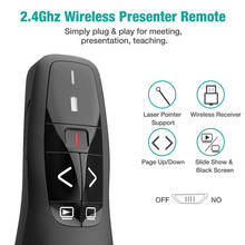 Hot Sale Wireless Presenter Simple Enduring 2.4GHz USB Wireless Presenter for PowerPoint Presentation Remote Clicker 2024 - buy cheap