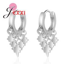 New Fashion 925 Sterling Silver Dangle Earrings For Women Girls Wedding Engagement Party Jewelry Drop Earrings Wholesale 2024 - buy cheap