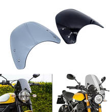 1 conjunto de para-brisa de motocicleta, acessório de proteção contra o vento, defletor, compatível com ducati scrambler 2016 + 2024 - compre barato