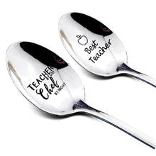 Teacher's Day Gift Stainless Steel Long Spoon Present Thanksgiving Day Gift For Teacher 2024 - buy cheap