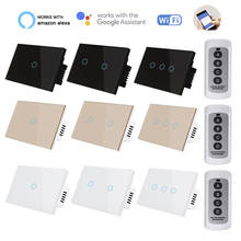 WIFI Smart Switch Support Smart Life Remote Control US standard 1/2/3gang 100-250V Control Light Switch 2024 - buy cheap
