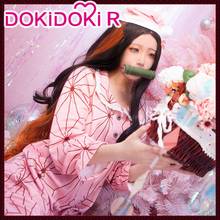 Disfraz de Demon Slayer de dokidoki-r, disfraz de Kimetsu no Yaiba, Kamado, Nezuko, pijamas de Navidad 2024 - compra barato