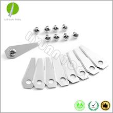 18pcs Super Sharp Carbon Steel Robotic Mower Replacement Blades 1.0MM fit Lawnmower Bosch Indego 2024 - buy cheap